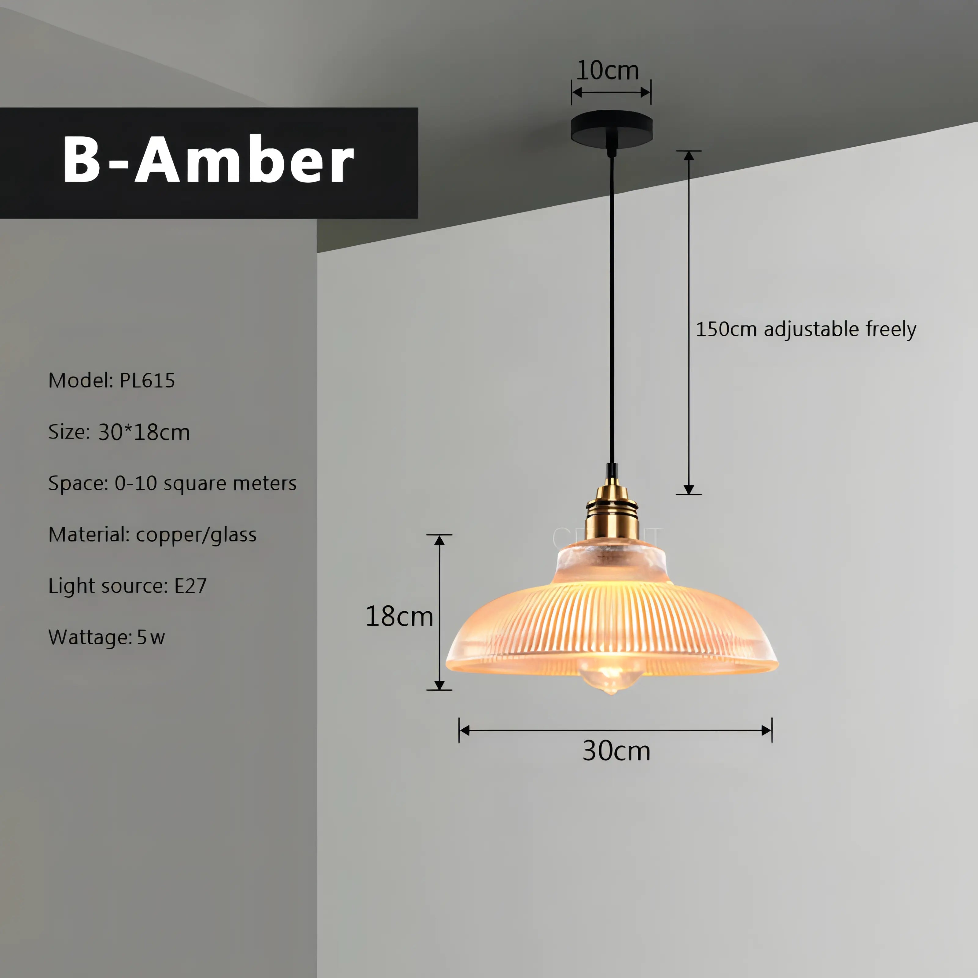 Zacarias - Abstract Patterned Glass Coloured Circular Pendant Hanging Ceiling Light