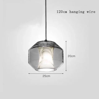 Oide Glass Double Shade Hanging Pendant Light