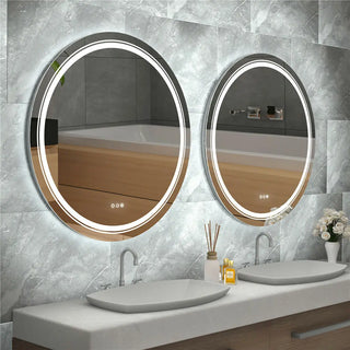 Siranuc - Round Illuminate Bathroom Mirror