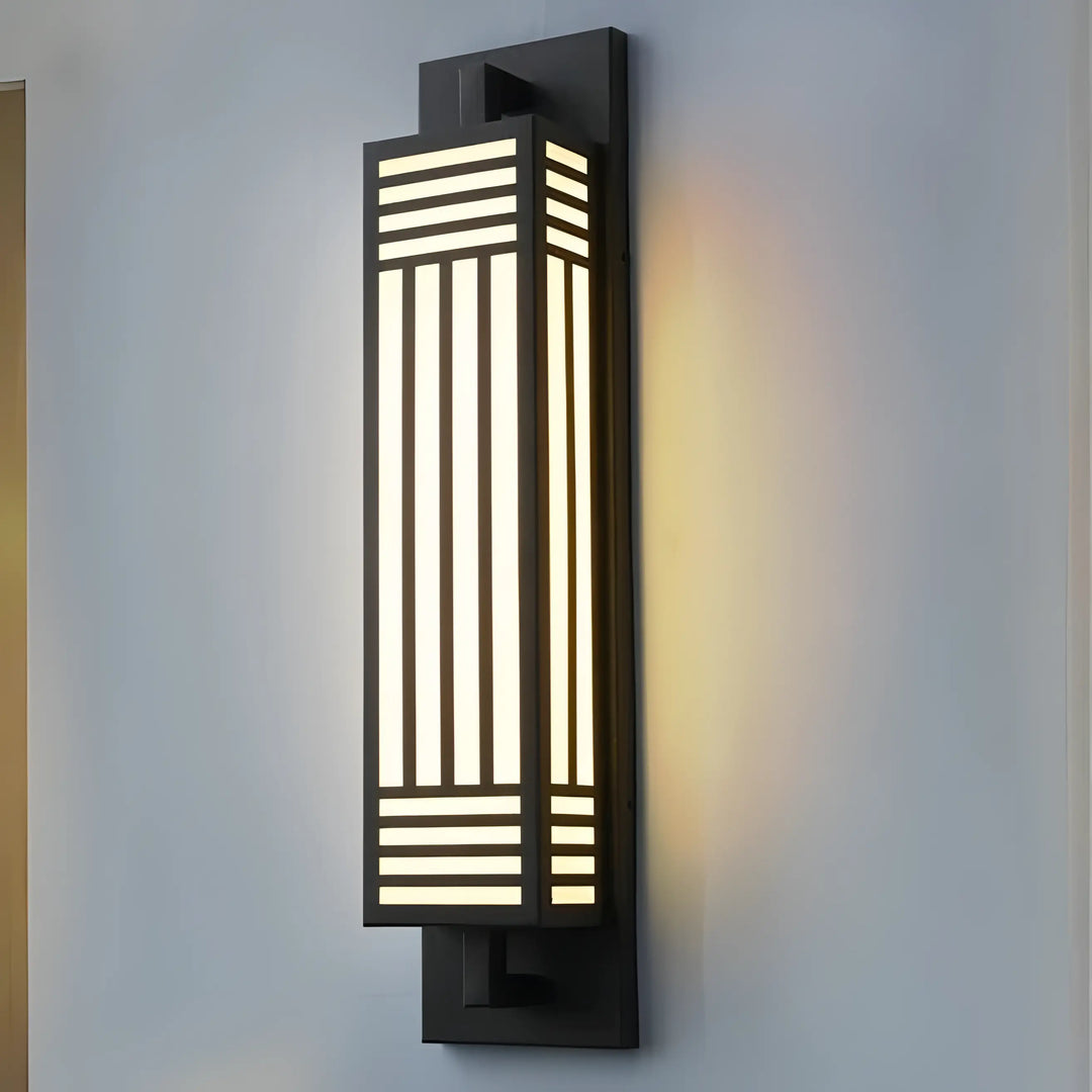 Dubois - Outdoor Black Caged Modern Wall Light
