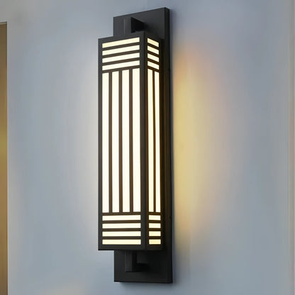 Dubois - Outdoor Black Caged Modern Wall Light