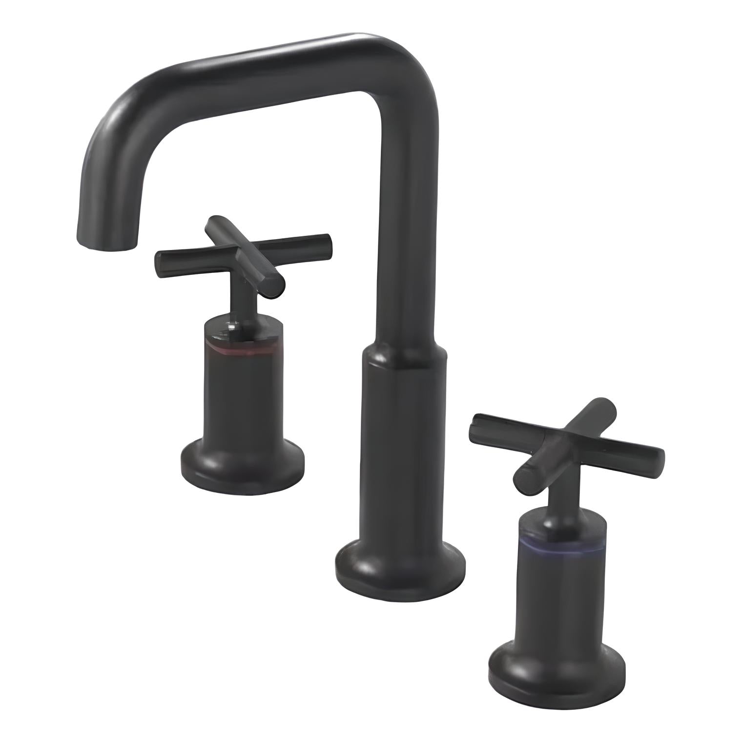 Celia - Dual Handle Modern Brushed Basin Tap