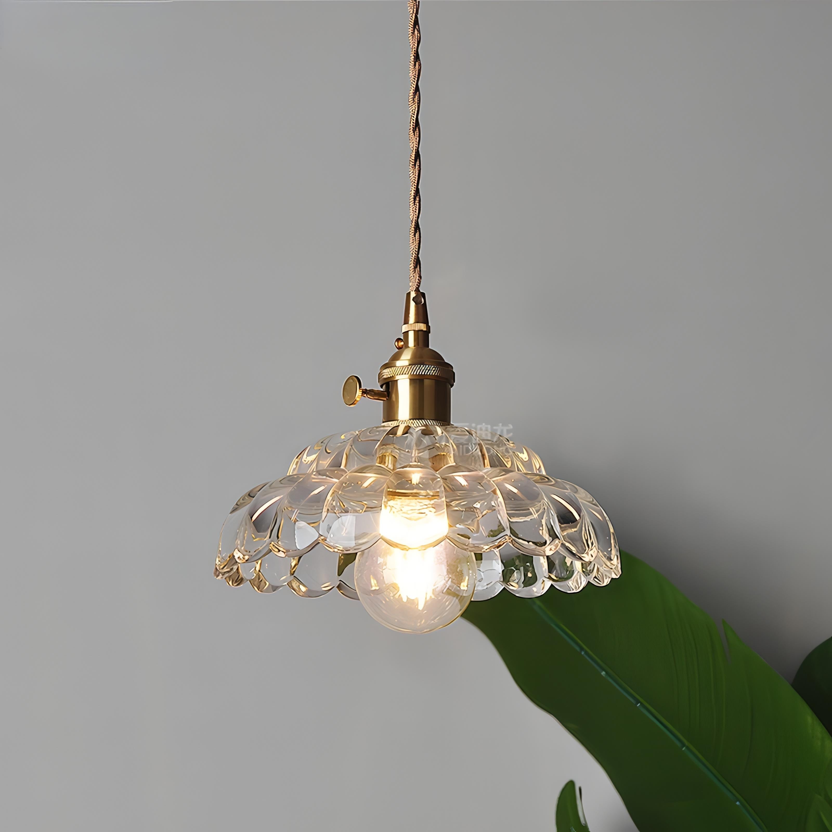 Valentin - Glass Round Pendant Hanging Ceiling Light