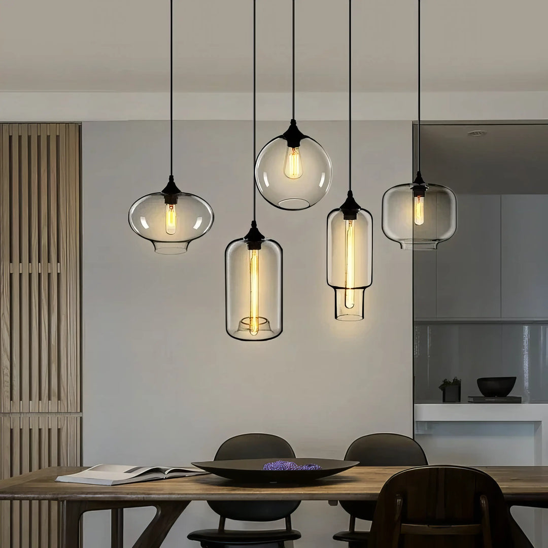 Kelly - Transparent Glass Pendant Ceiling Light