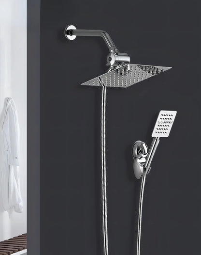 Walter - Rainfall 5 Piece Shower Set Multi Function 8-inch Nozzle