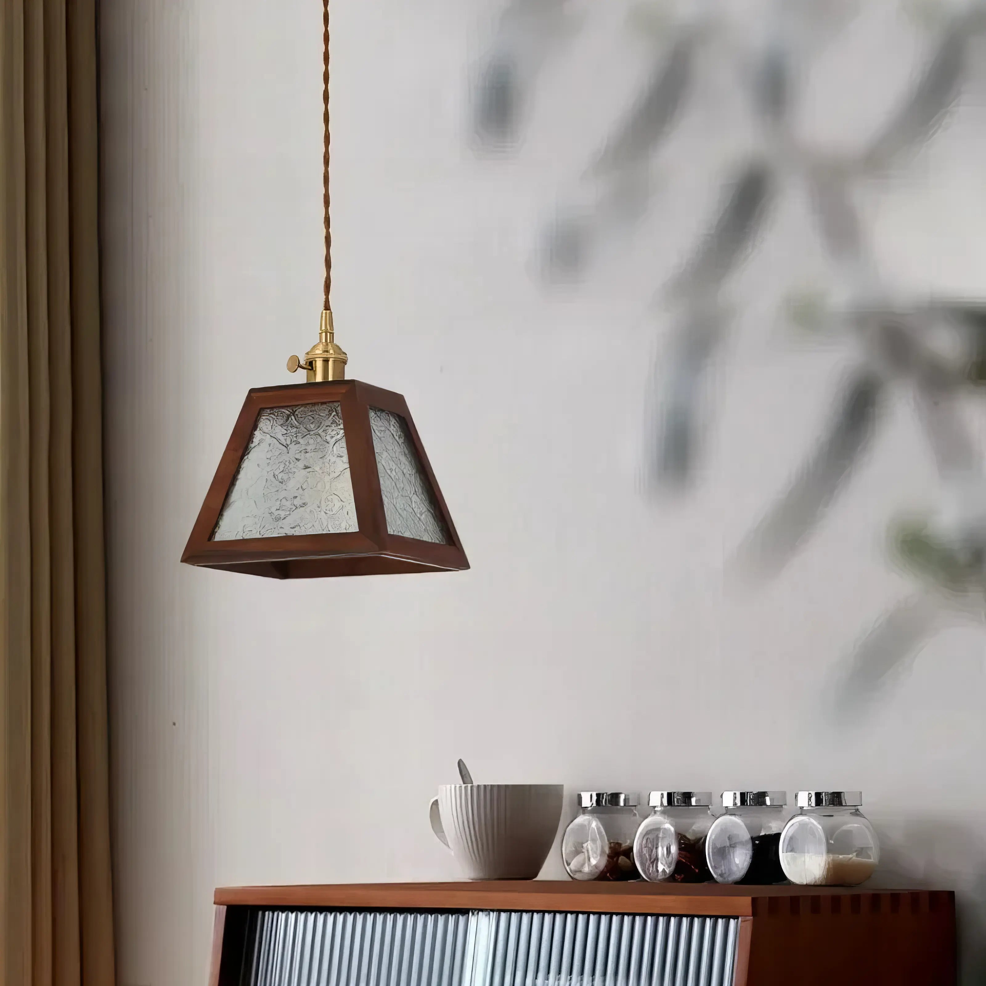 Susie - Boxed Coloured Glass Pendant Ceiling Light