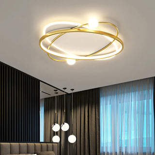 Toledo - Modern Thin Crossed Round Ceiling Light