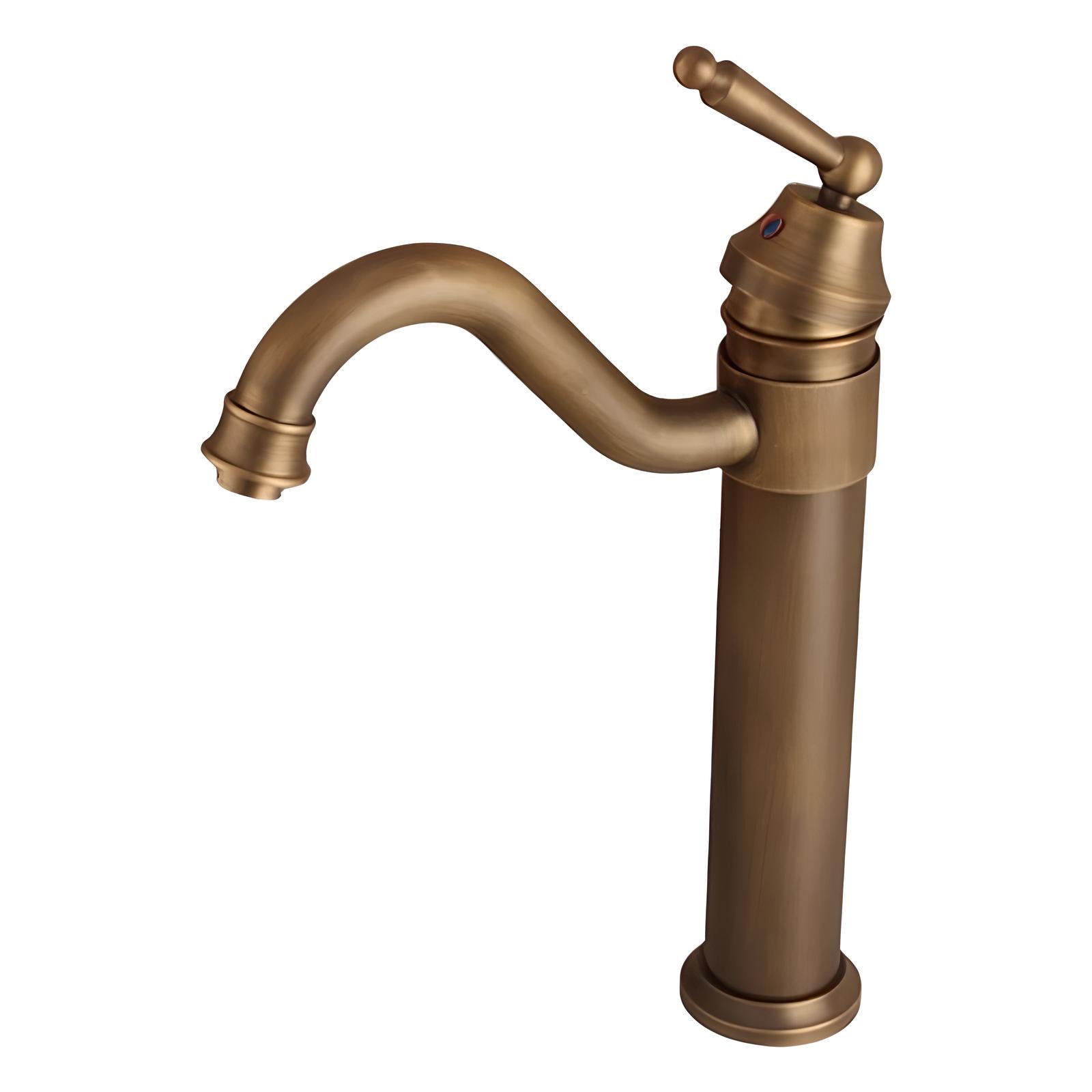 Dennison - Vintage Porcelain Brass Single Lever Basin Mixer Tap