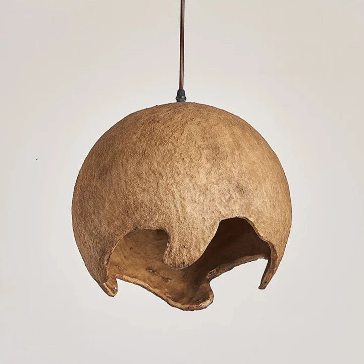Nunez - Moon Round Wabi-Sabi Pendant Ceiling Light