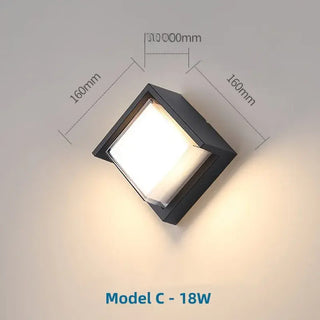 Ngo - Smart LED Outdoor Rectangle Wall Light