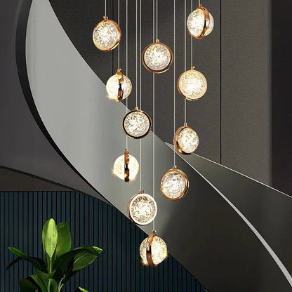 Leonardo - Crystal Ball Cluster Hanging Chandelier