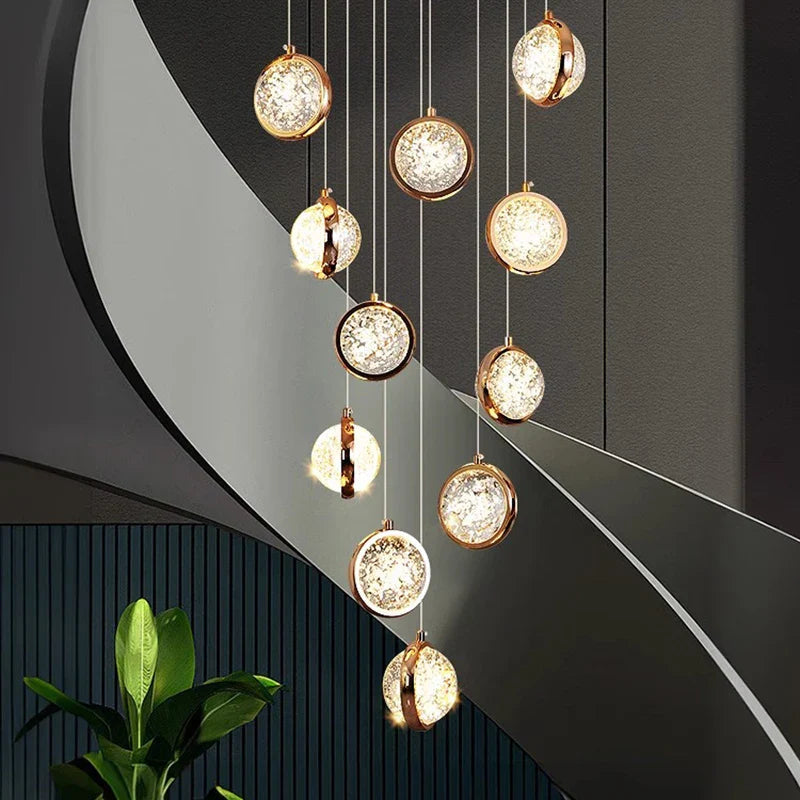 Leonardo - Crystal Ball Cluster Hanging Chandelier