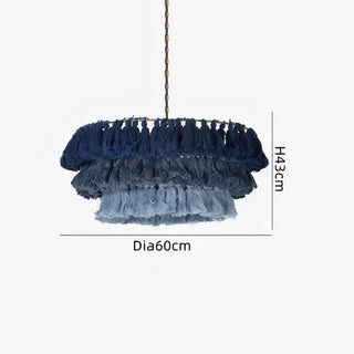 Burak - Tassel Layered Circular Hanging Chandelier