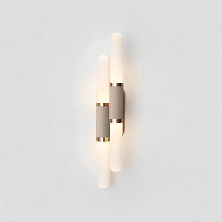 Shira - Modern Gold Tube Milk Glass Wall Light