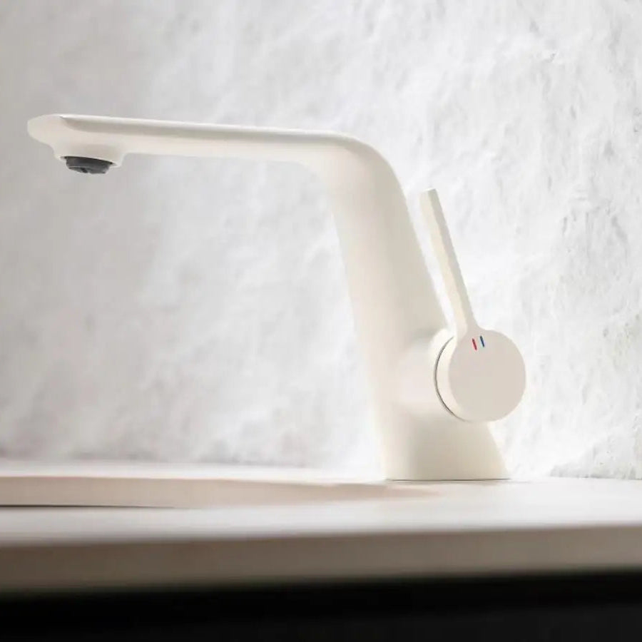 Damion - Modern Nickel Finish Single Handle Bathroom Sink Tap