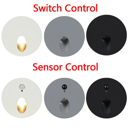 Angelica - Round Motion Sensor Stairway Wall Light