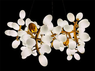 Boyd - Hanging White Petal Tree Modern Chandelier Ceiling Light