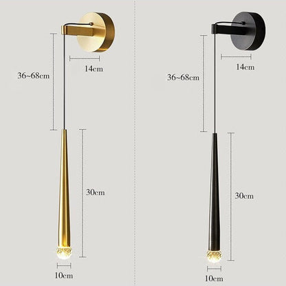 CHINWE - Postmodern Crystal Tear Drop Wall Light