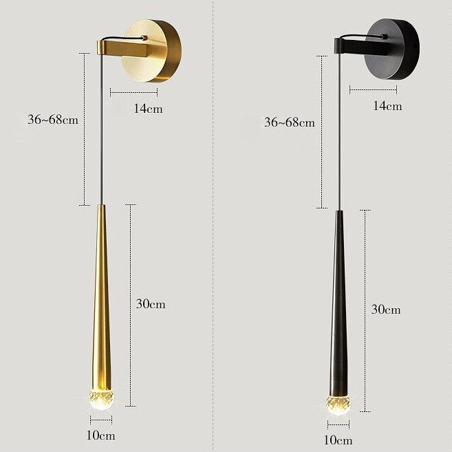 CHINWE - Postmodern Crystal Tear Drop Wall Light