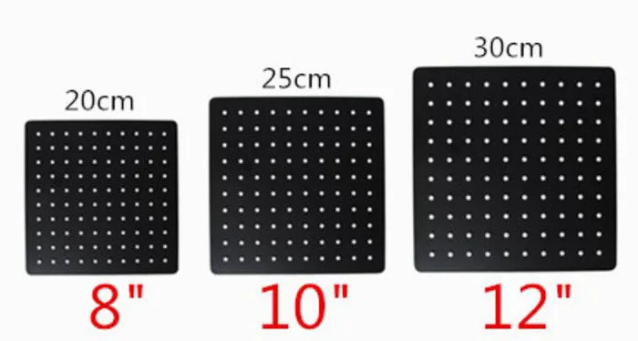 Mcneely - Square Rain Shower Head Set with Handheld Shower