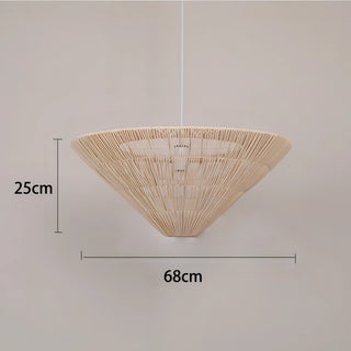 Natali - Rattan Hand-Knitted Cone Ceiling Light