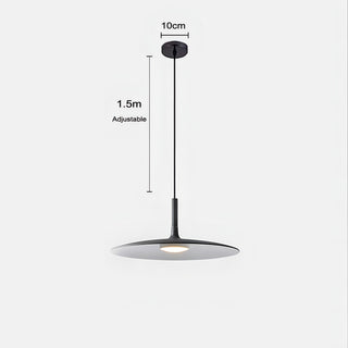 Alvaro - Modern Round Flat Dish Hanging Pendant Ceiling Light