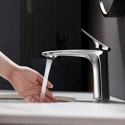 Ashely - Modern Single Handle Hot & Cold Water Bathroom Tap