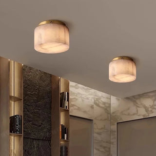 Kolton - Modern Flush Mount Marble Stone Ceiling Light