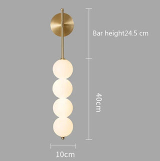 Gaudencio - Modern Quadruple Glass Globe Wall Light