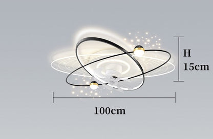 Dulcie - Acrylic Modern Light Ceiling Fan 7 Blade