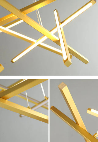 Bravo - Modern Cross Bar Ceiling Light Chandelier