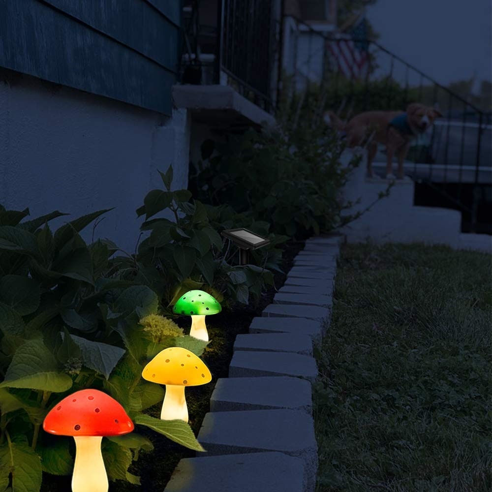 Eara - Solar Mushroom Multicolour Garden Light