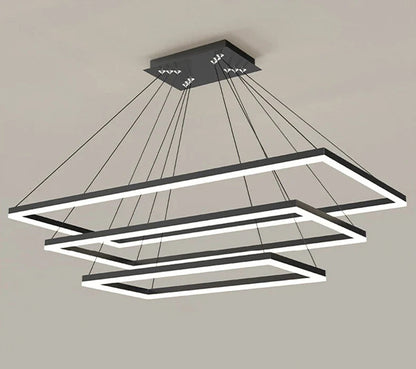 Modern Hanging Rectangle Chandelier
