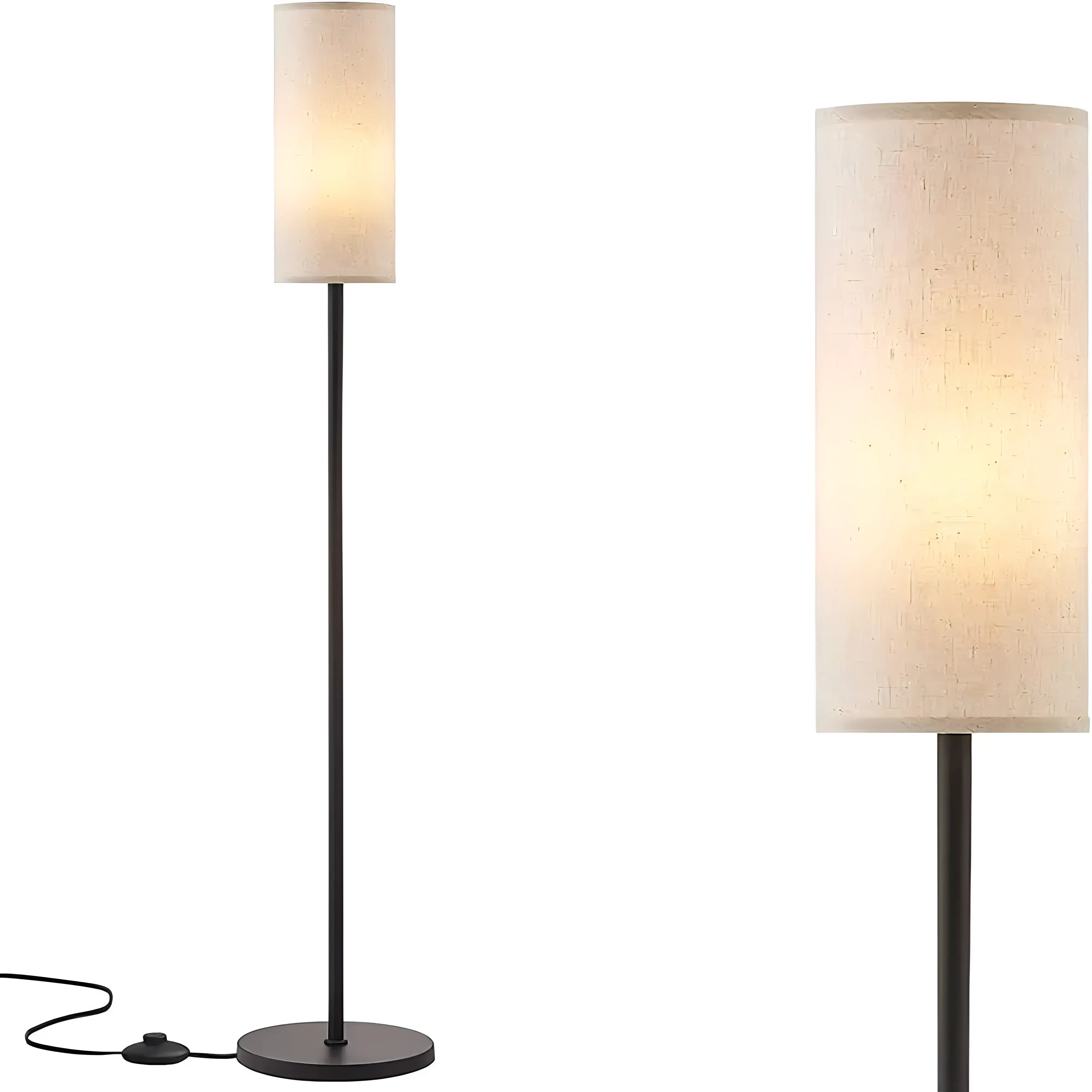 Oliver - Round Modern Floor Lamp with Dimmable E27 Bulb