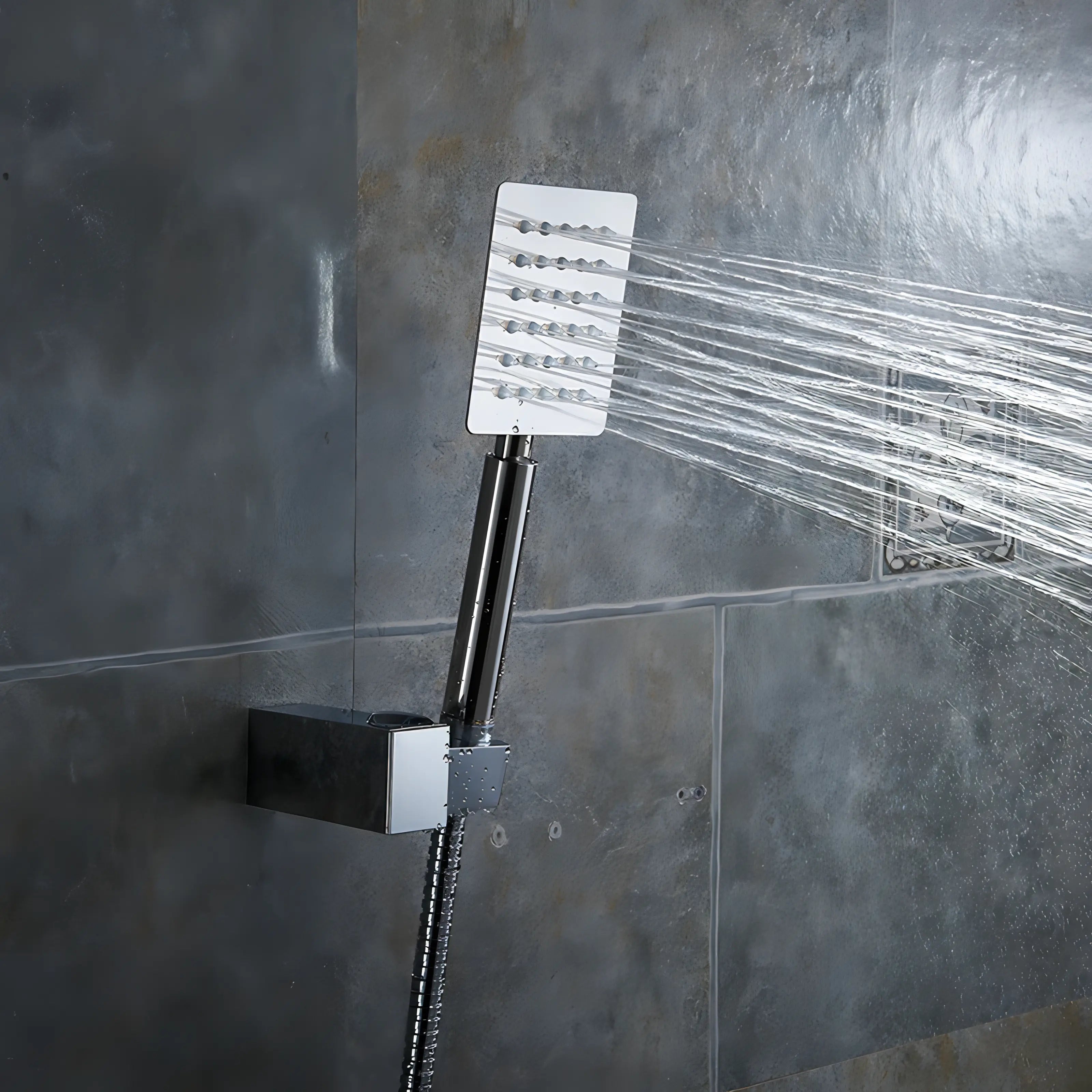 Fitzgerald - Wall Mounted Modern Thermostatic Shower Set