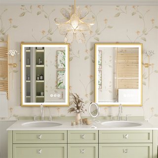 Mlaan - Gold Framed Bathroom Mirror