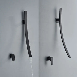 Sadhbh - Modern Wall Mounted Waterfall Bathroom Hot/Cold Mixer Tap