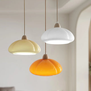 Winnie - Modern Abstract Glass Pumpkin Hanging Pendant Ceiling Light