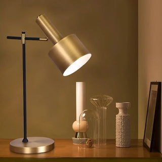 Ahrens - Adjustable Head Gold Desk Light