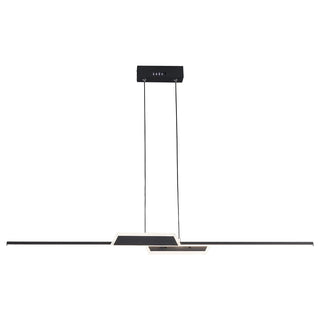 Modern Hanging LED Chandelier Black