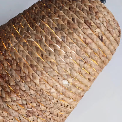 Carranza - Bamboo and Raffia Round Wicker Ceiling Light