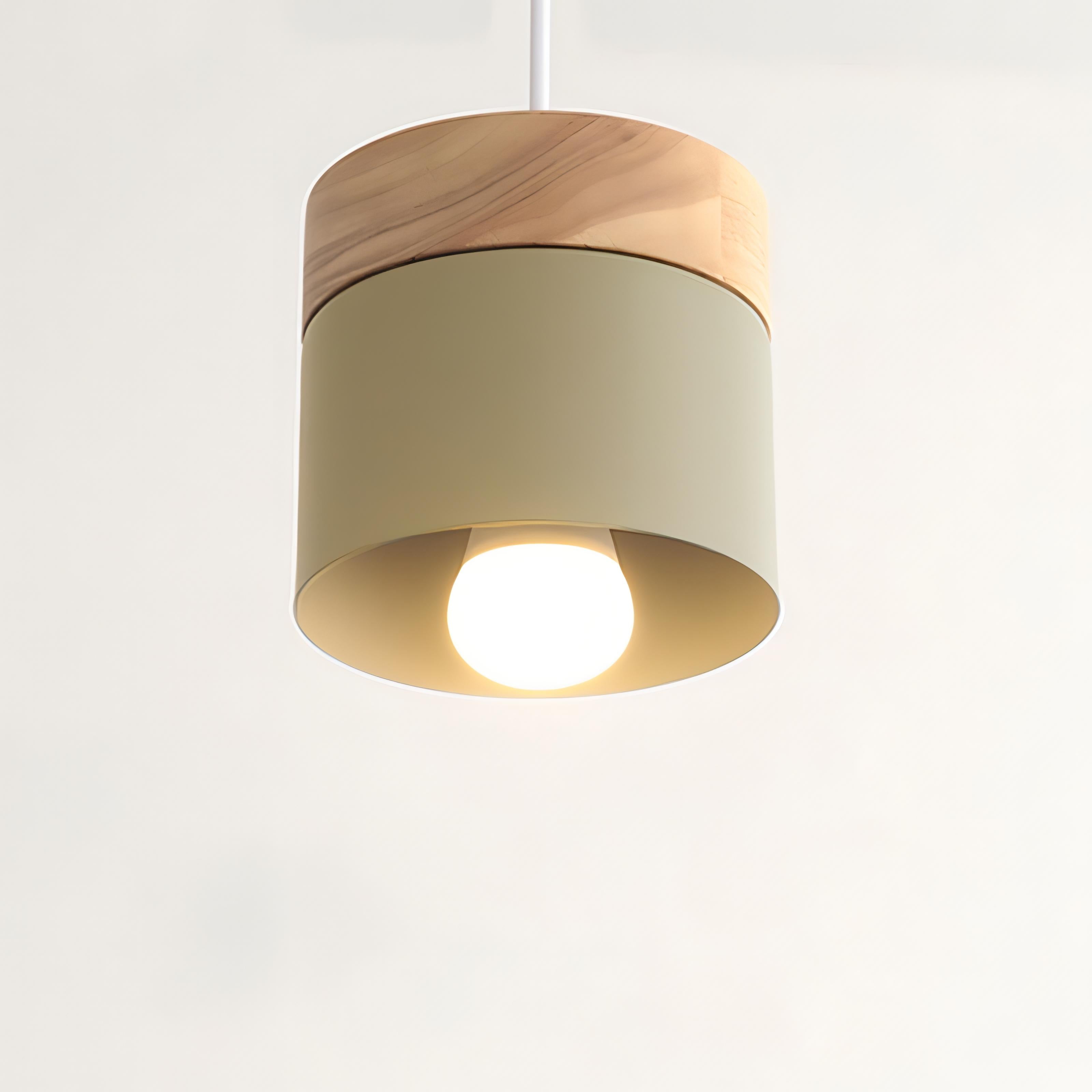 Maxton - Nordic Wood Round Pendant Hanging Ceiling Light