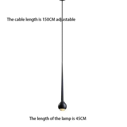 Reynolds - Adjustable Teardrop Hanging Pendant Modern Ceiling Light