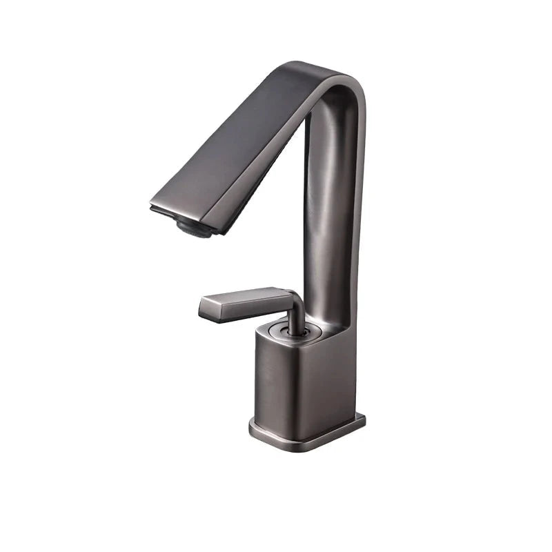 Ken - Modern Angular Spout Single Handle Bathroom Tap