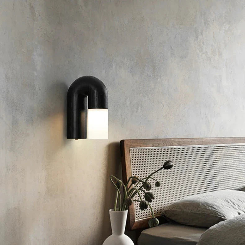 Ercole - Wood Curved Natural LED Wall Light