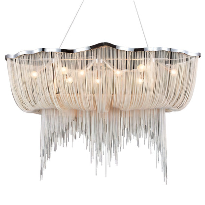 Kannon - Semi Flush Chain Tassel Hanging Ceiling Light Chandelier