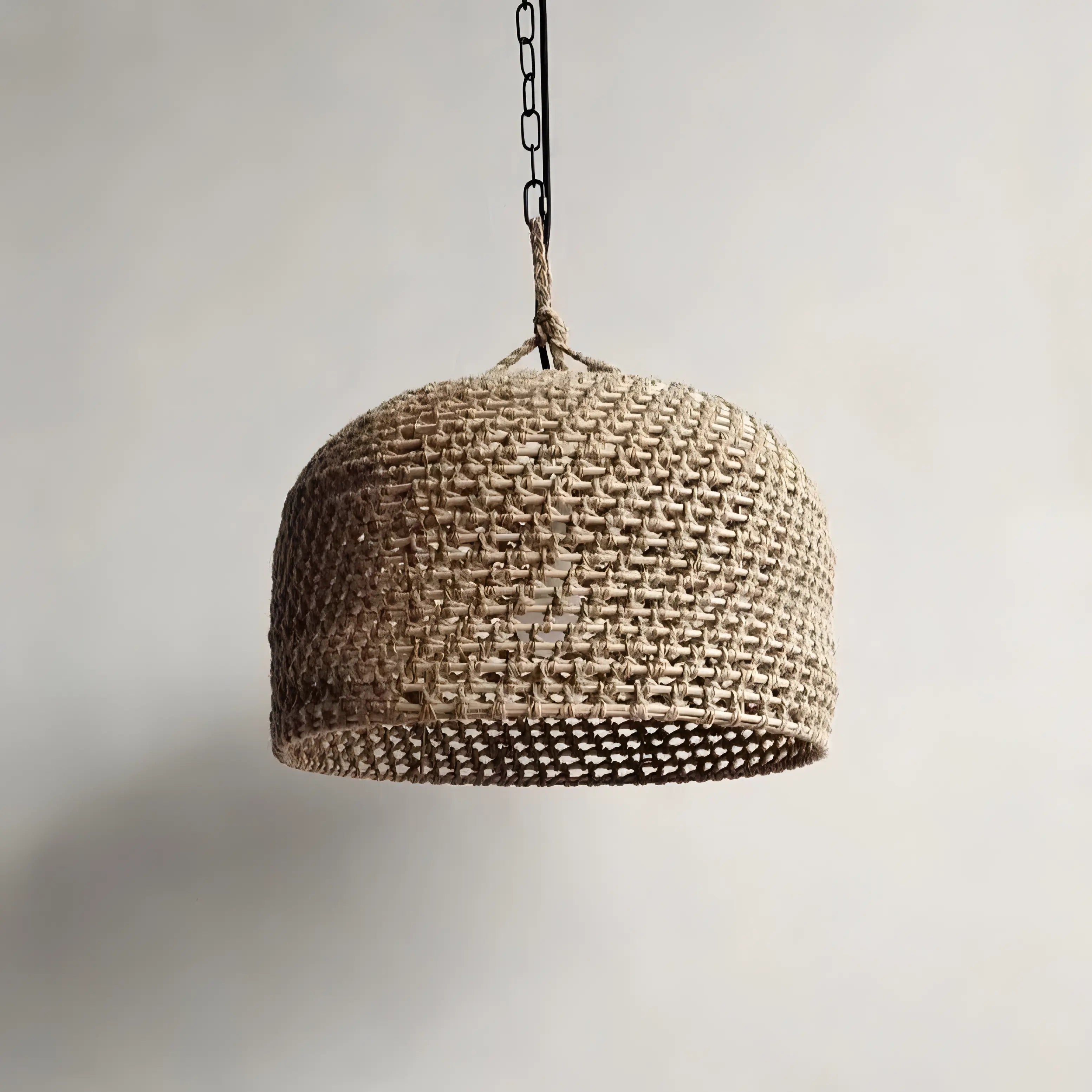 Padilla - Wicker Rattan Pendant Ceiling Light Handmade Japanese Style