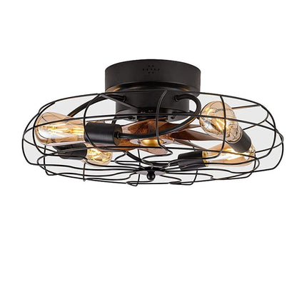 Sanaya - Industrial Retro Ceiling Fan Light