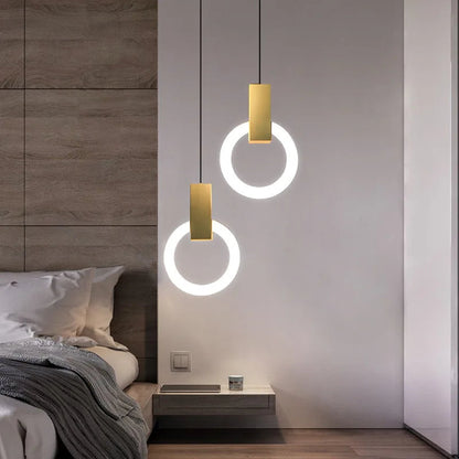 Omache - Modern LED Round Ring Hanging Ceiling Light