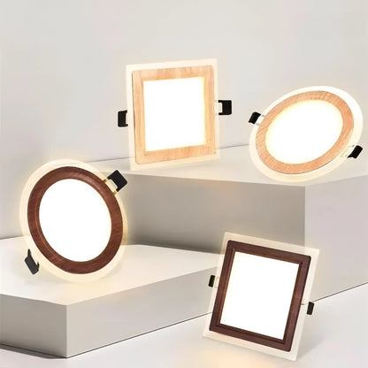 Disdemona - Ultra Thin LED Wood Grain Ceiling Downlight/Spotlight